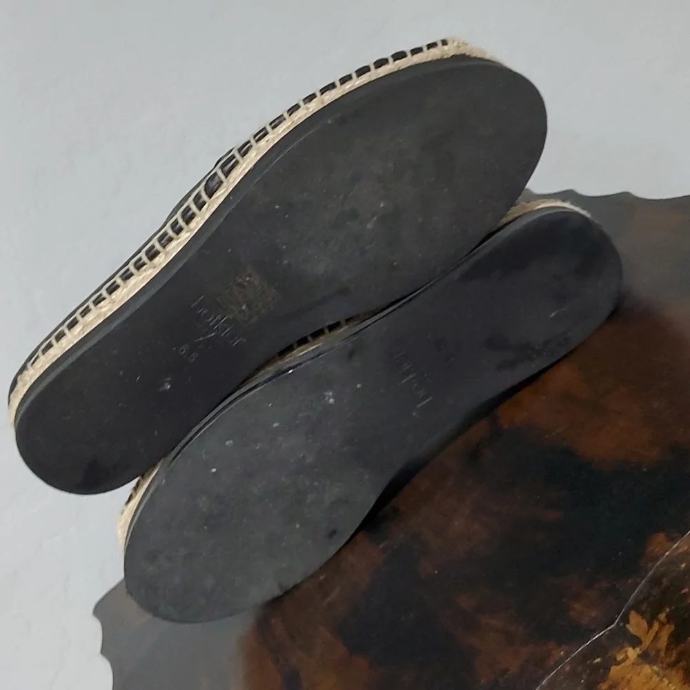 BOTKIER NEW YORK SLOAN BLACK ESPADRILLES WITH GEMS SIZE 6 1/2